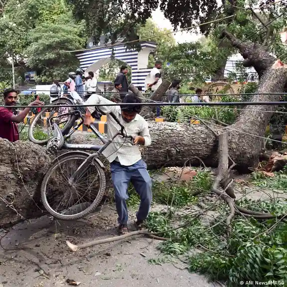 Casi 100 personas mueren en India por fuertes tormentas 